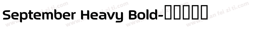 September Heavy Bold字体转换